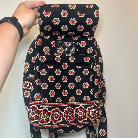 Vera Bradley Pirouette Floral Print Cotton Quilted Backpack Bag - Picture 4 of 10